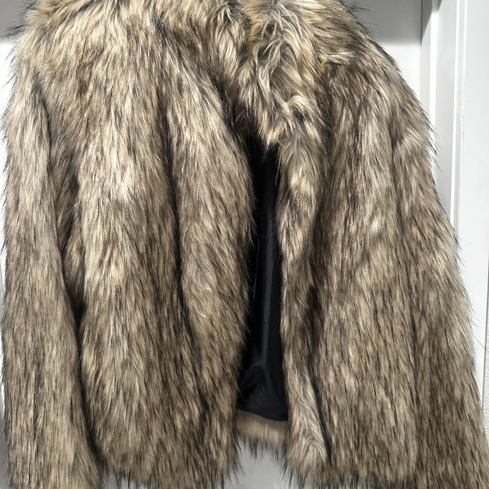 Na-kd Faux Fur Jacket - Tan